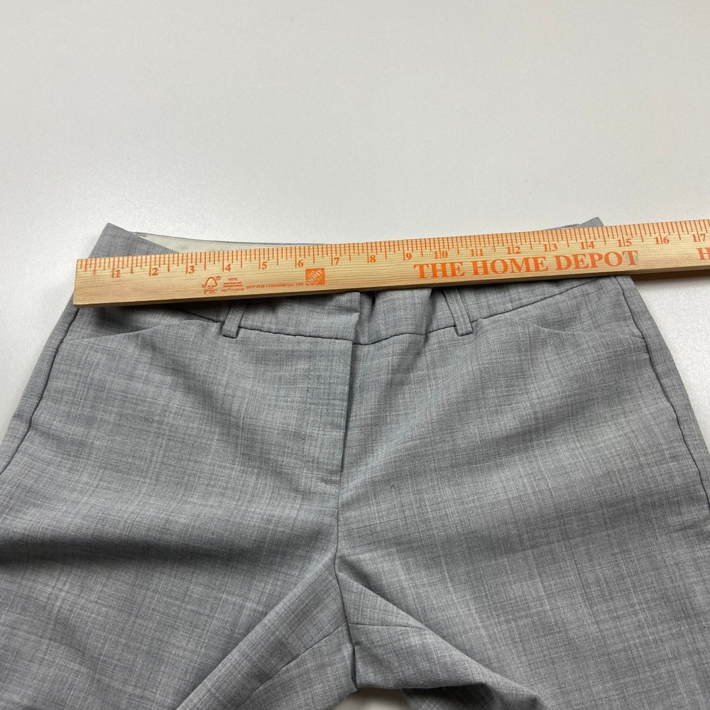 Express Design Studio Editor Gray Crosshatch Wide Leg Dress Pants Size 4S Short - Picture 3 of 7